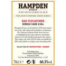 Indlæs billede til gallerivisning Hampden 2011 Romhatten Cask #1 Sad Flycatcher