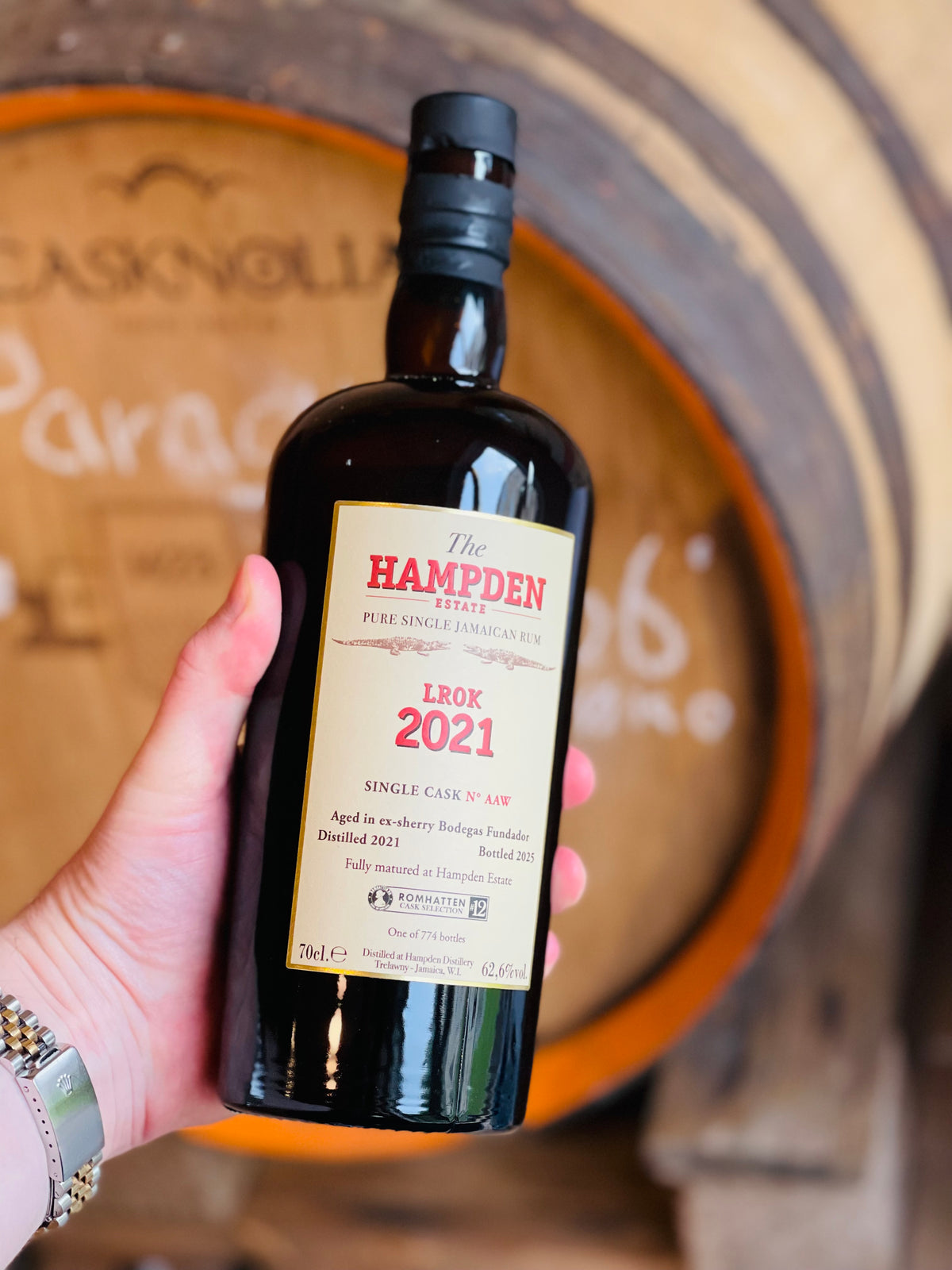 Hampden LROK 2021 single cask foran romfade