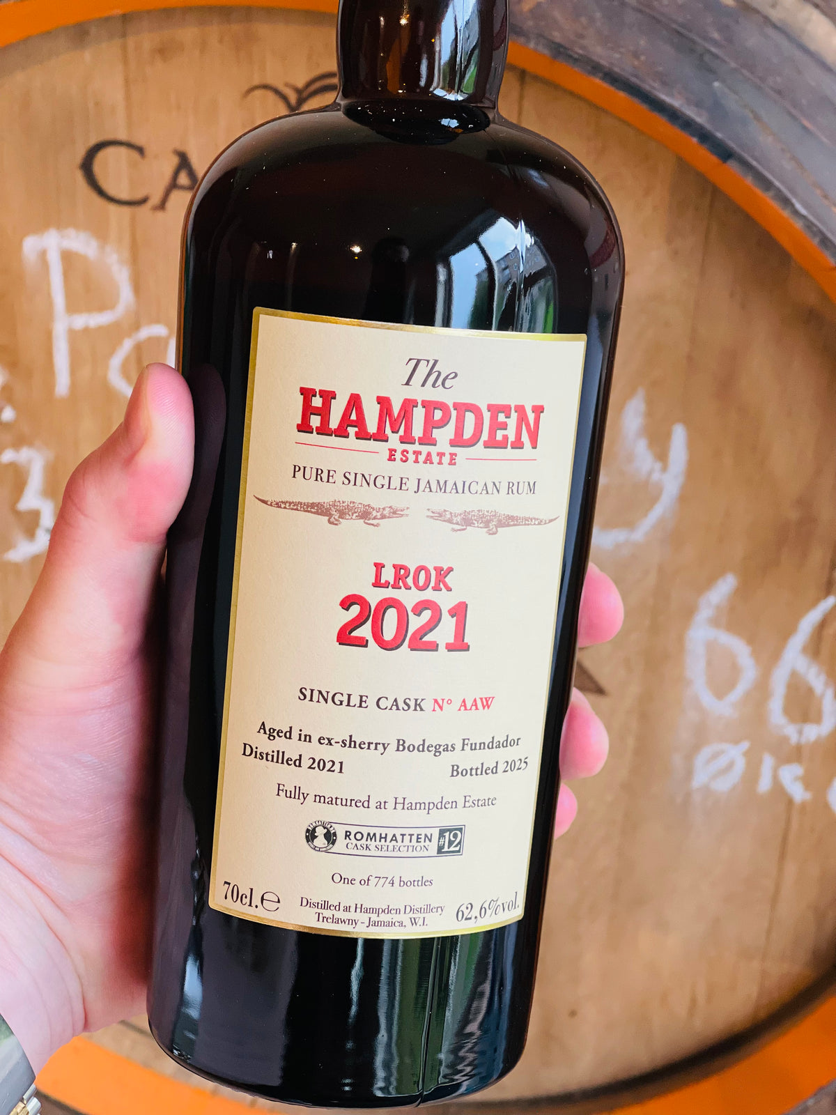 The Hampden Estate LROK 2021 single cask AAW – Romhatten Cask Selection #12