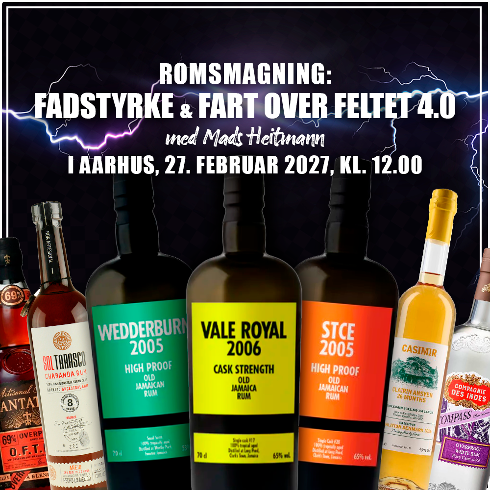 Plakat: Romsmagning Fadstyrke & Fart over Feltet 4.0 med Mads Heitmann i Aarhus 27. februar 2027
