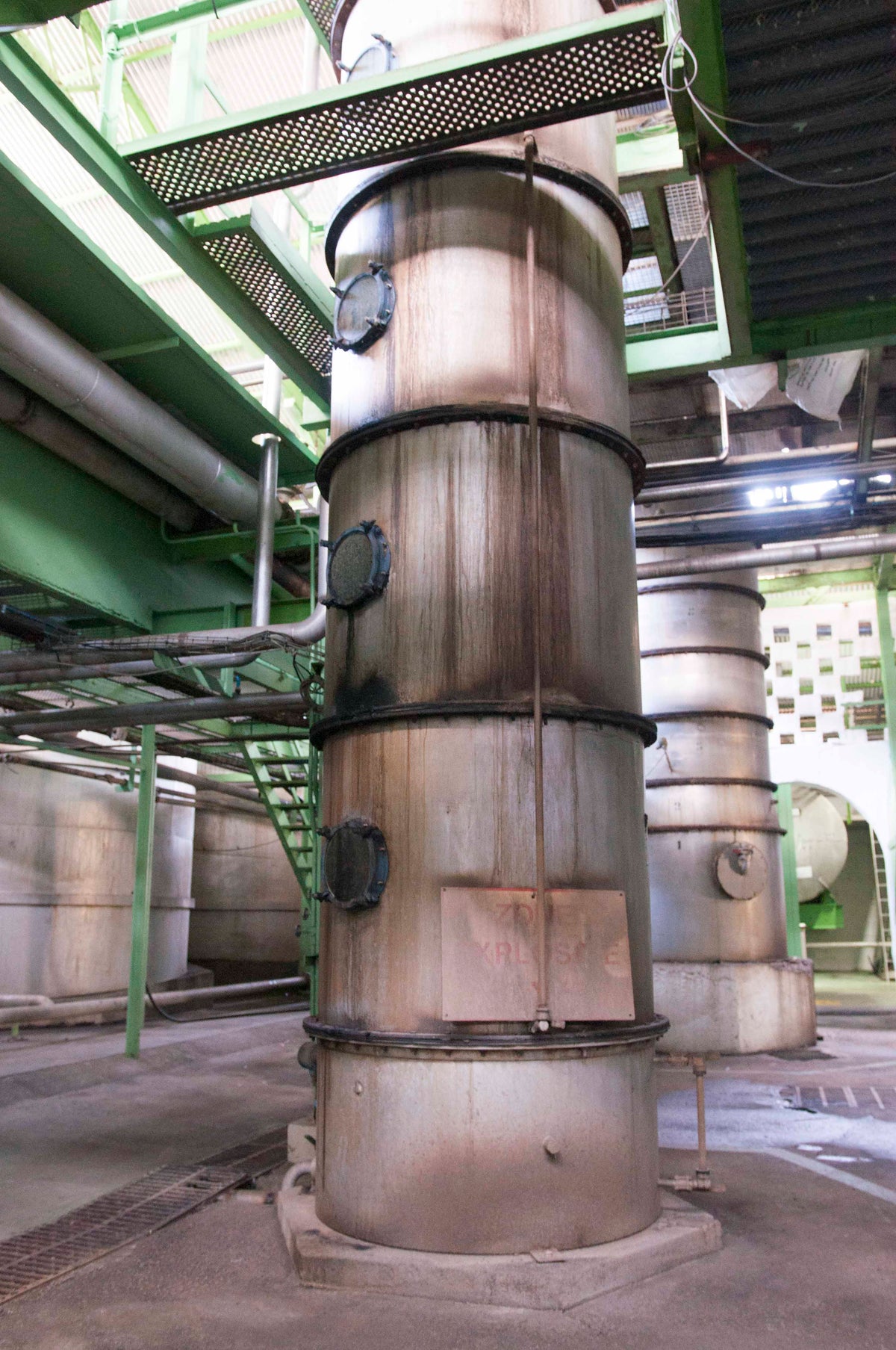 Creole-destillationskolonne til rhum agricole på Martinique