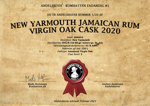 Fadandel #1: New Yarmouth Jamaican Rum Virgin Oak Cask 2020