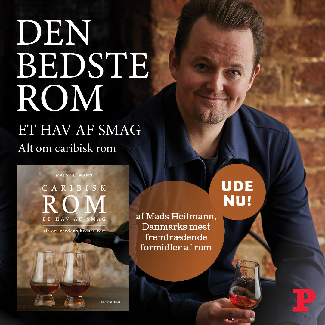 Mads Heitmann med sin bog Caribisk Rom – Et hav af smag