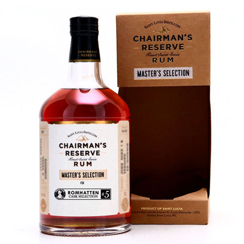 Chairman's Reserve 1999 Romhatten Cask Selection #5, flaske og æske