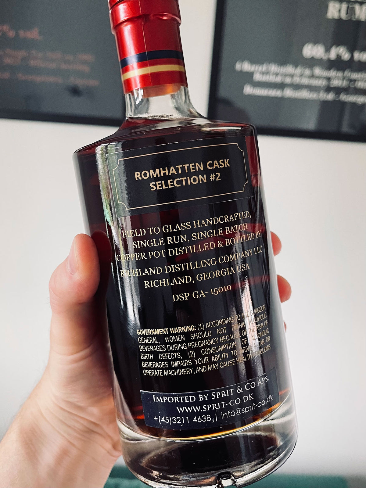 Bagetiket på Richland Rum: Romhatten Cask Selection #2