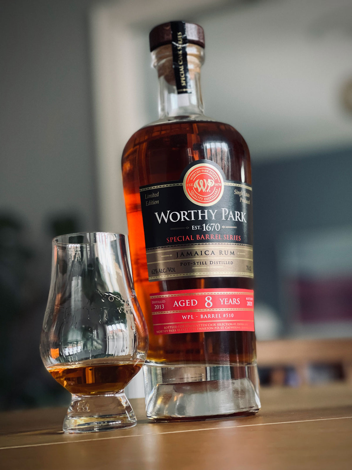 Worthy Park 2013 Special Barrel Series 8 år – Romhatten Cask Selection #3 med glas